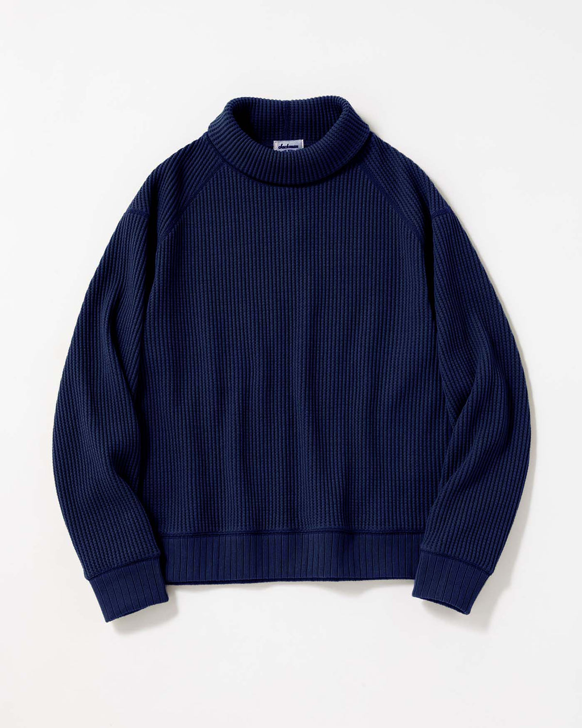 Waffle Highneck - Dark Navy