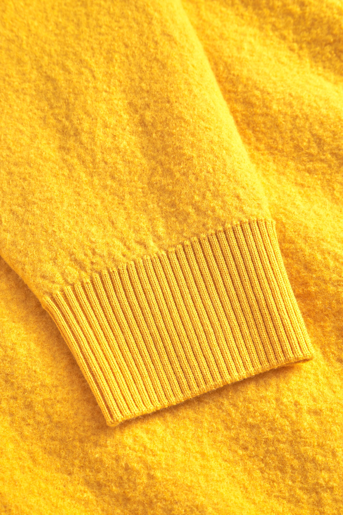 Rom Boiled Wool Crewneck - Warm Yellow
