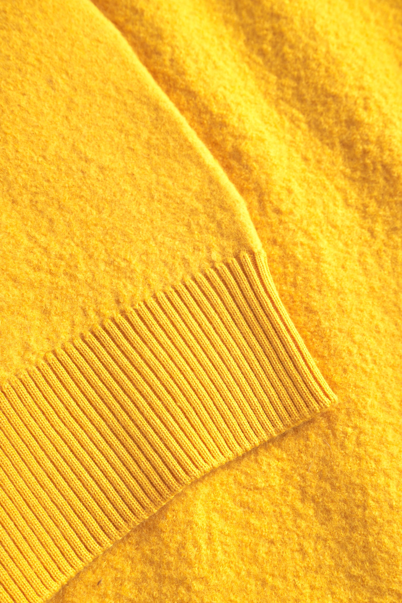 Rom Boiled Wool Crewneck - Warm Yellow