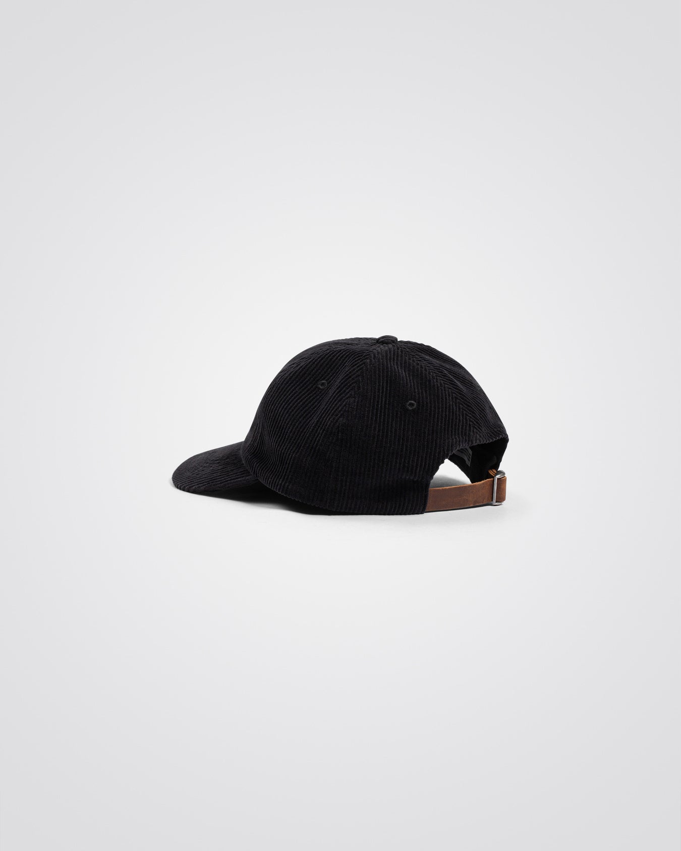 Wide Wale Corduroy Sports Cap - Black