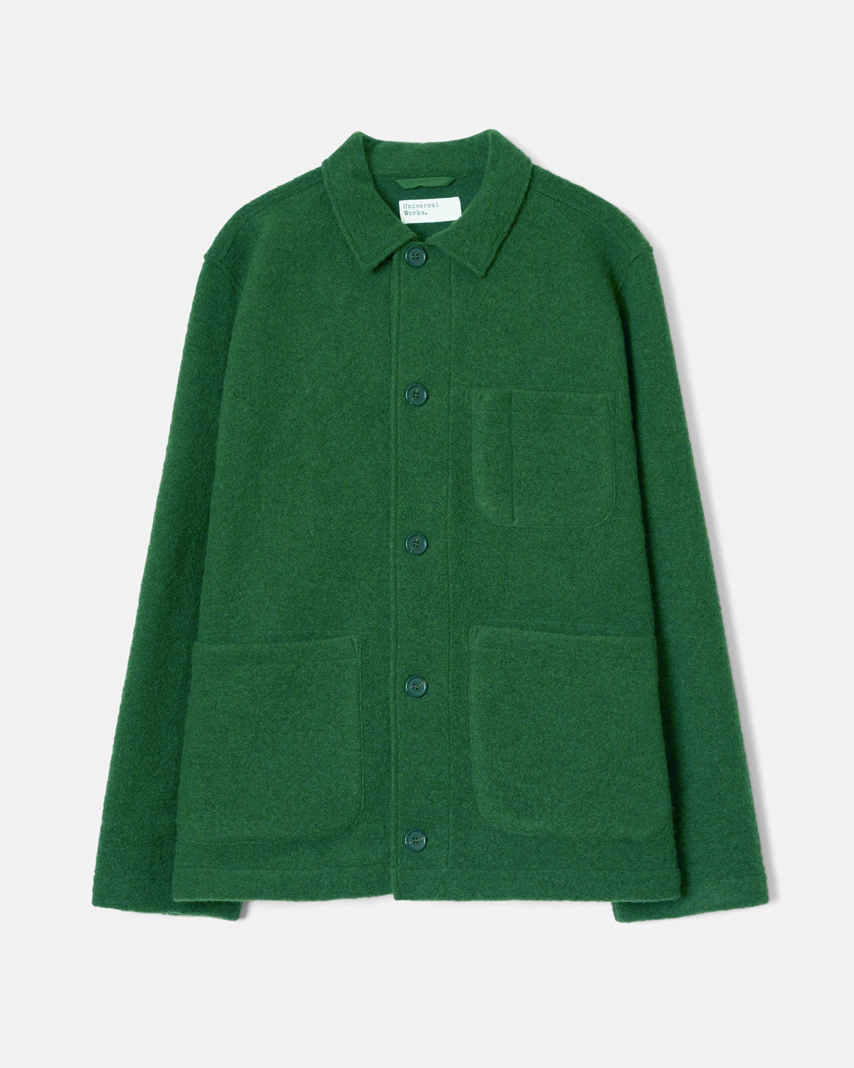 Wool Fleece Field Jacket - Green
