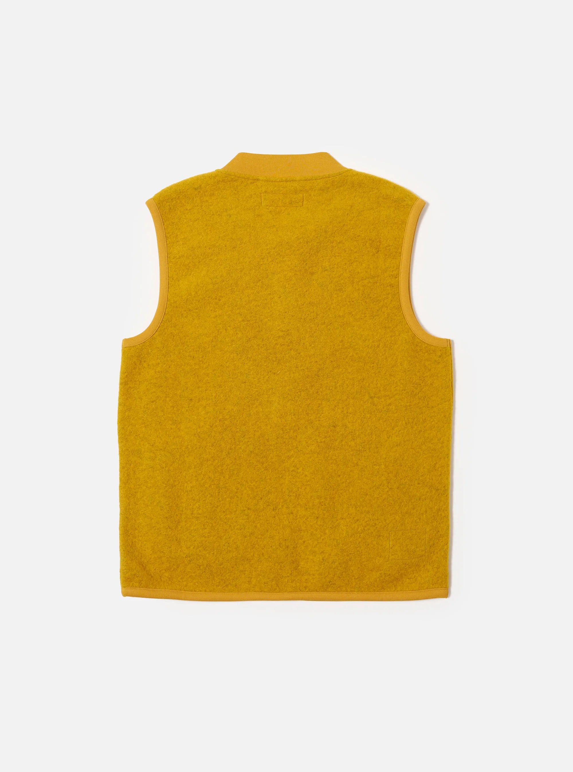 Wool Fleece Zip Waistcoat - Yellow
