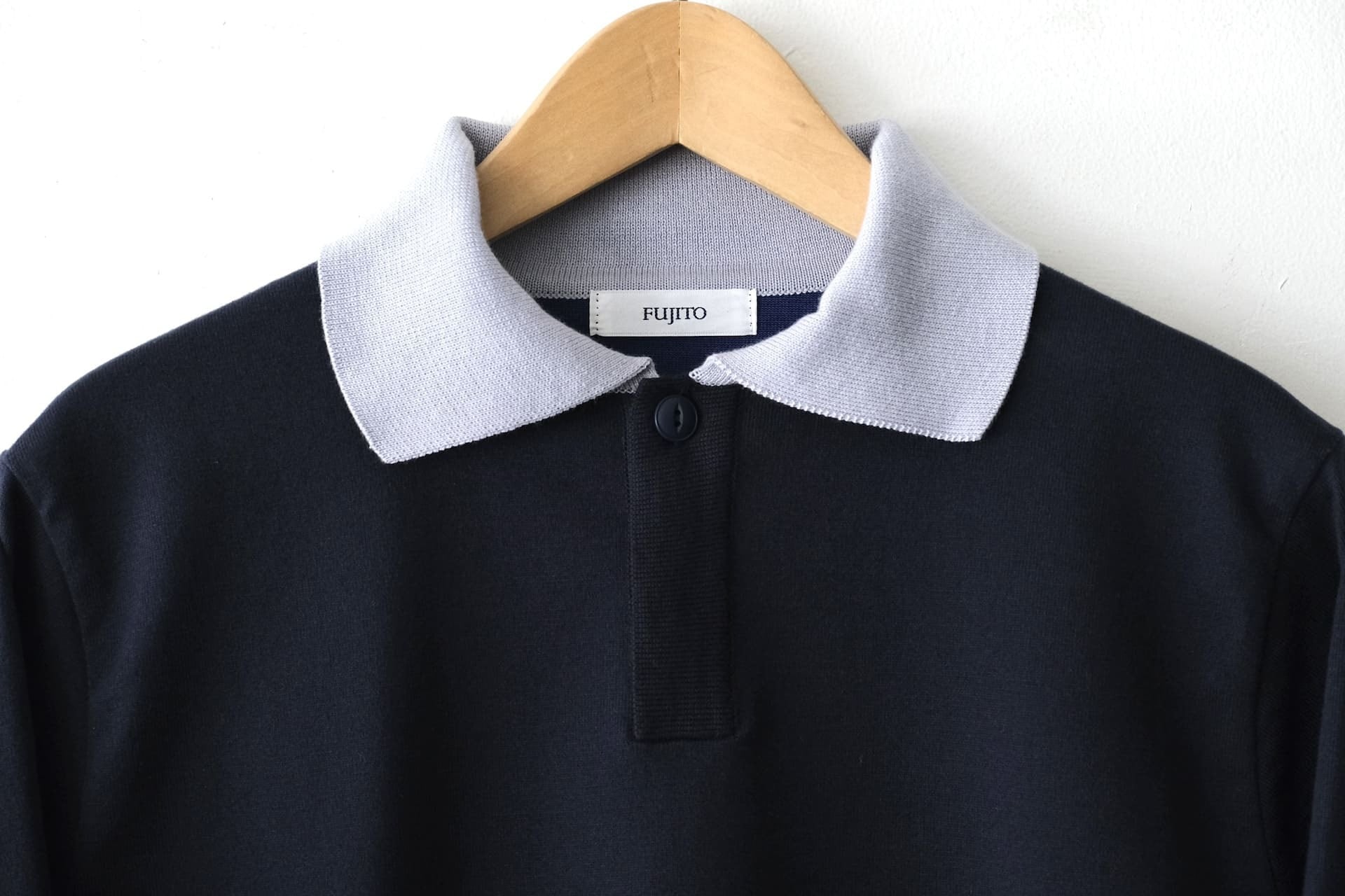Rugger Sweater 'David' - Navy/Lavender