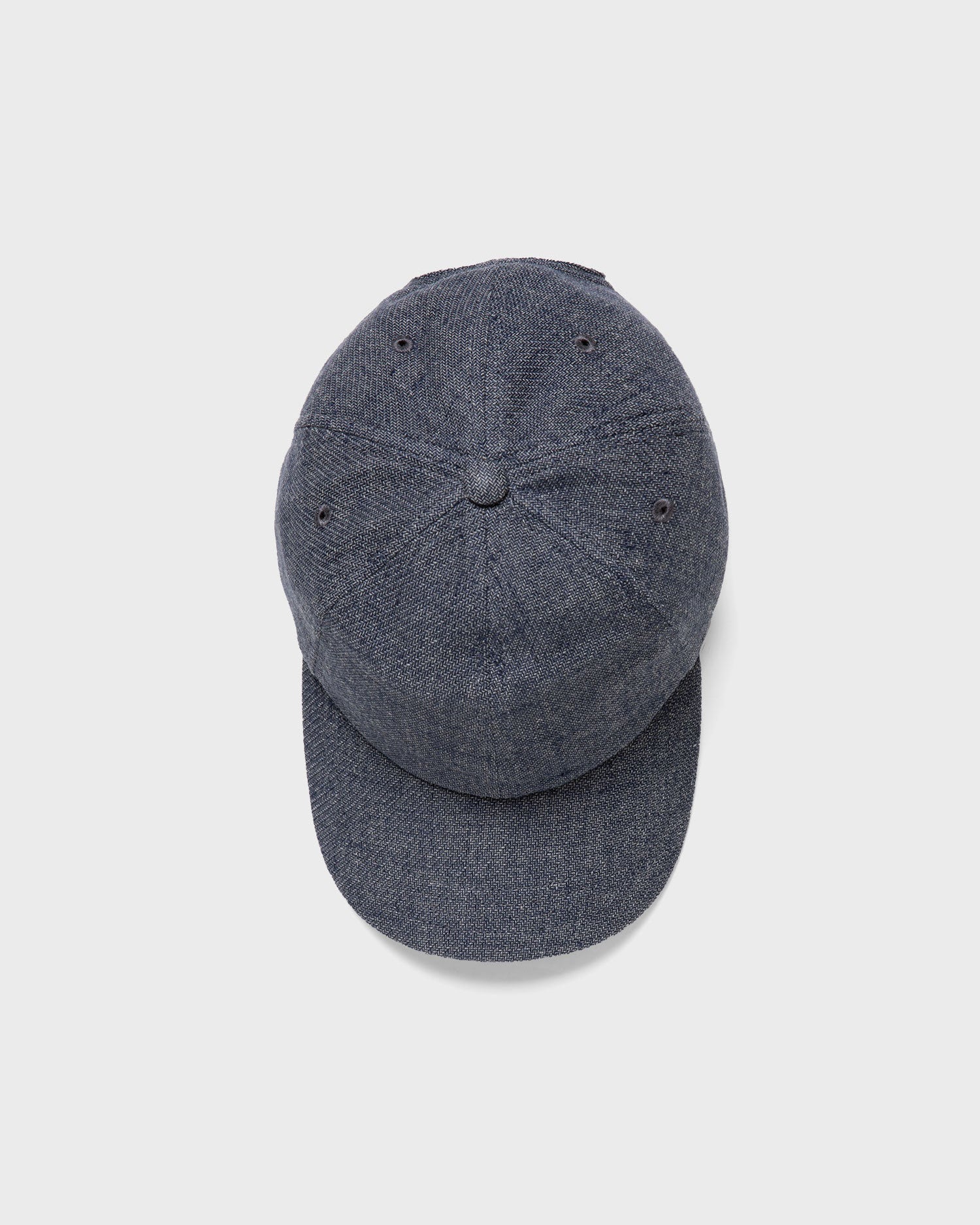 Cotton Linen Twill Cap - Denim Blue