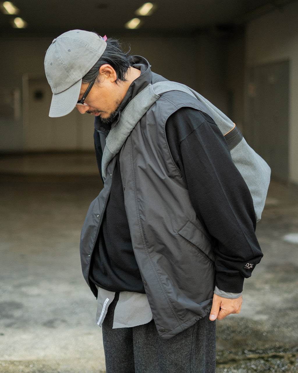 OOAL Long Sleeve Knit Tee - Black
