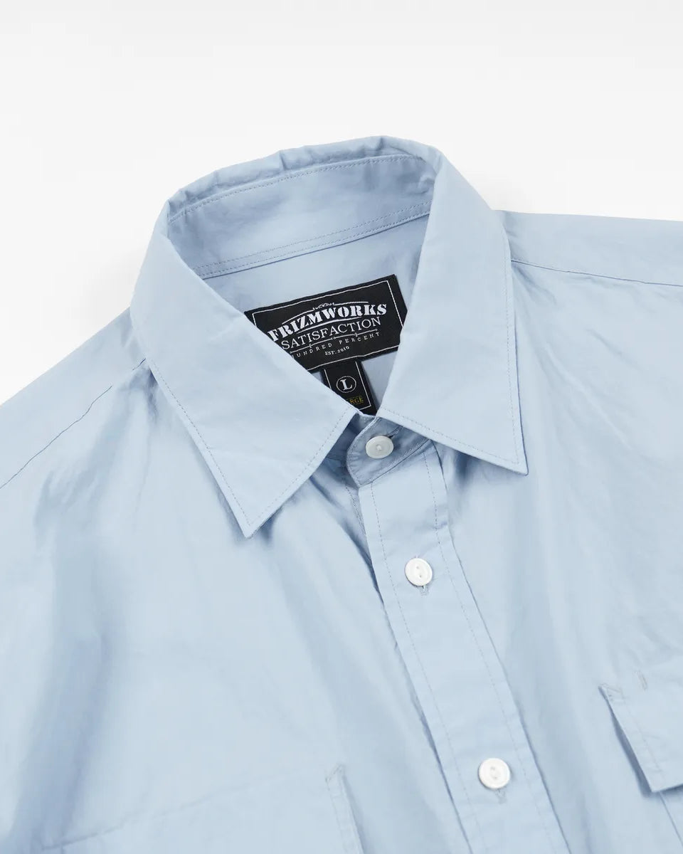 Cigarette Pocket Typewriter Shirt - Sky Blue