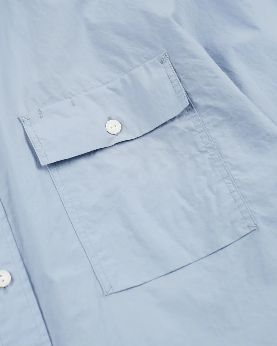 Cigarette Pocket Typewriter Shirt - Sky Blue