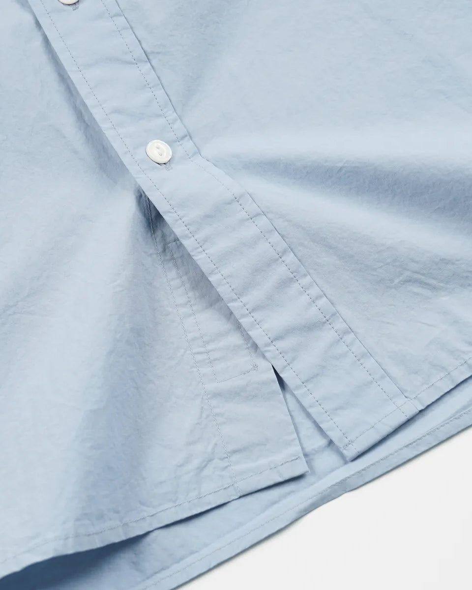Cigarette Pocket Typewriter Shirt - Sky Blue