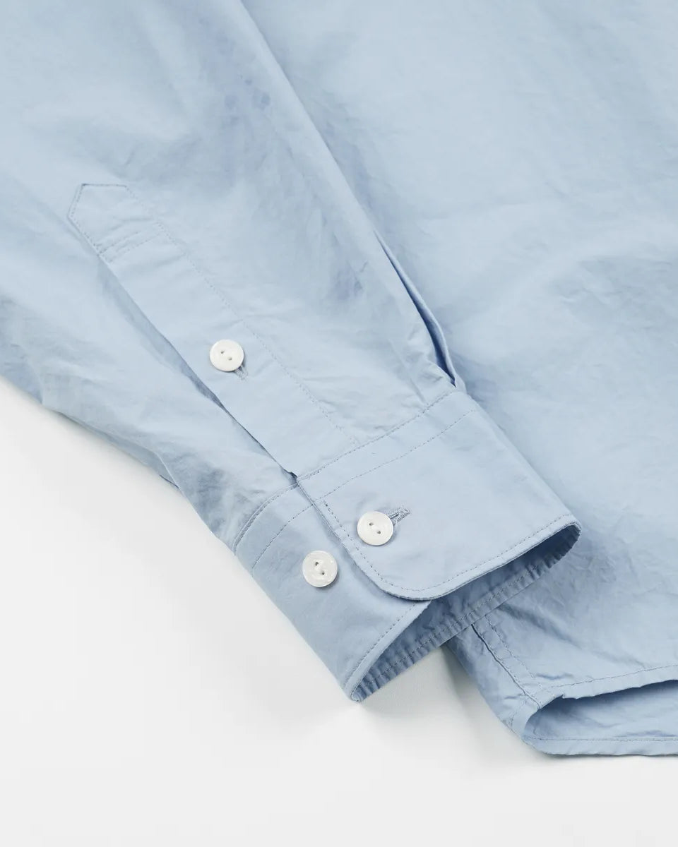 Cigarette Pocket Typewriter Shirt - Sky Blue