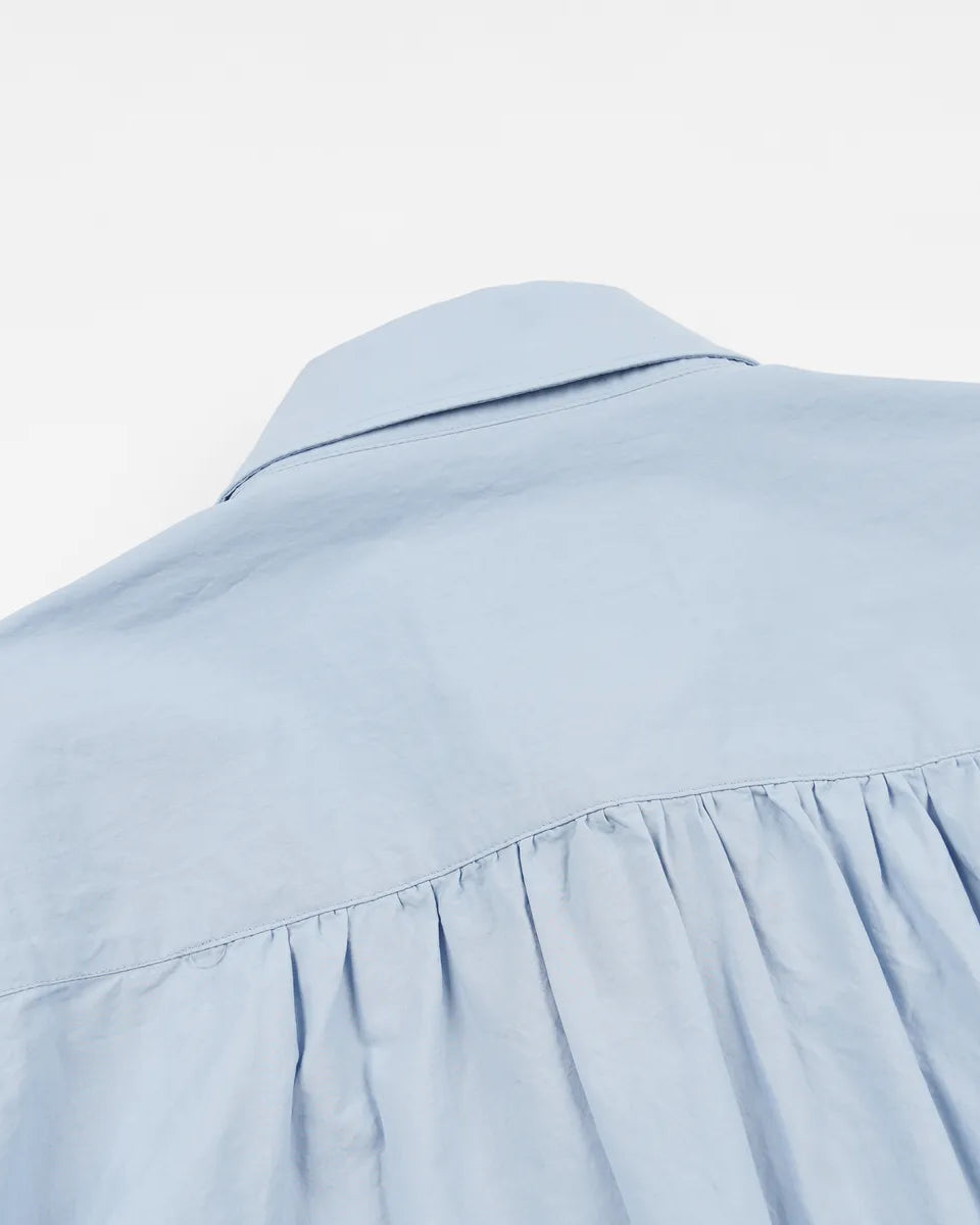 Cigarette Pocket Typewriter Shirt - Sky Blue