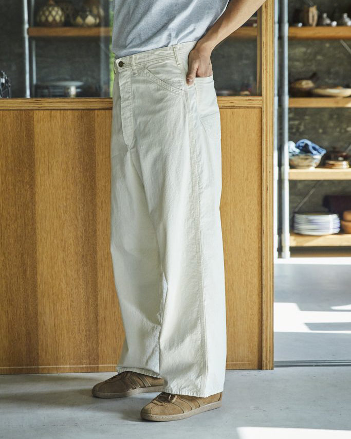 Wide Fit 30's Painter Pants - Ecru