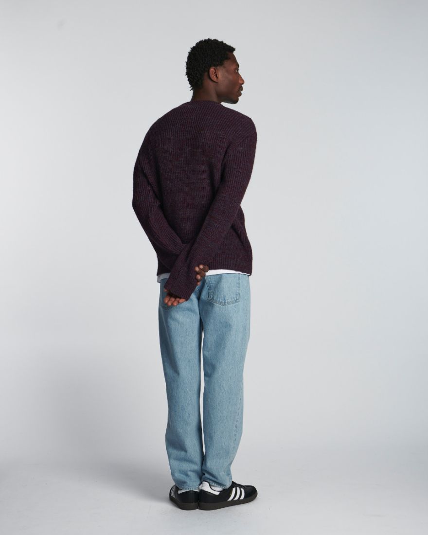 Meander Sweater - Bordeaux Heather