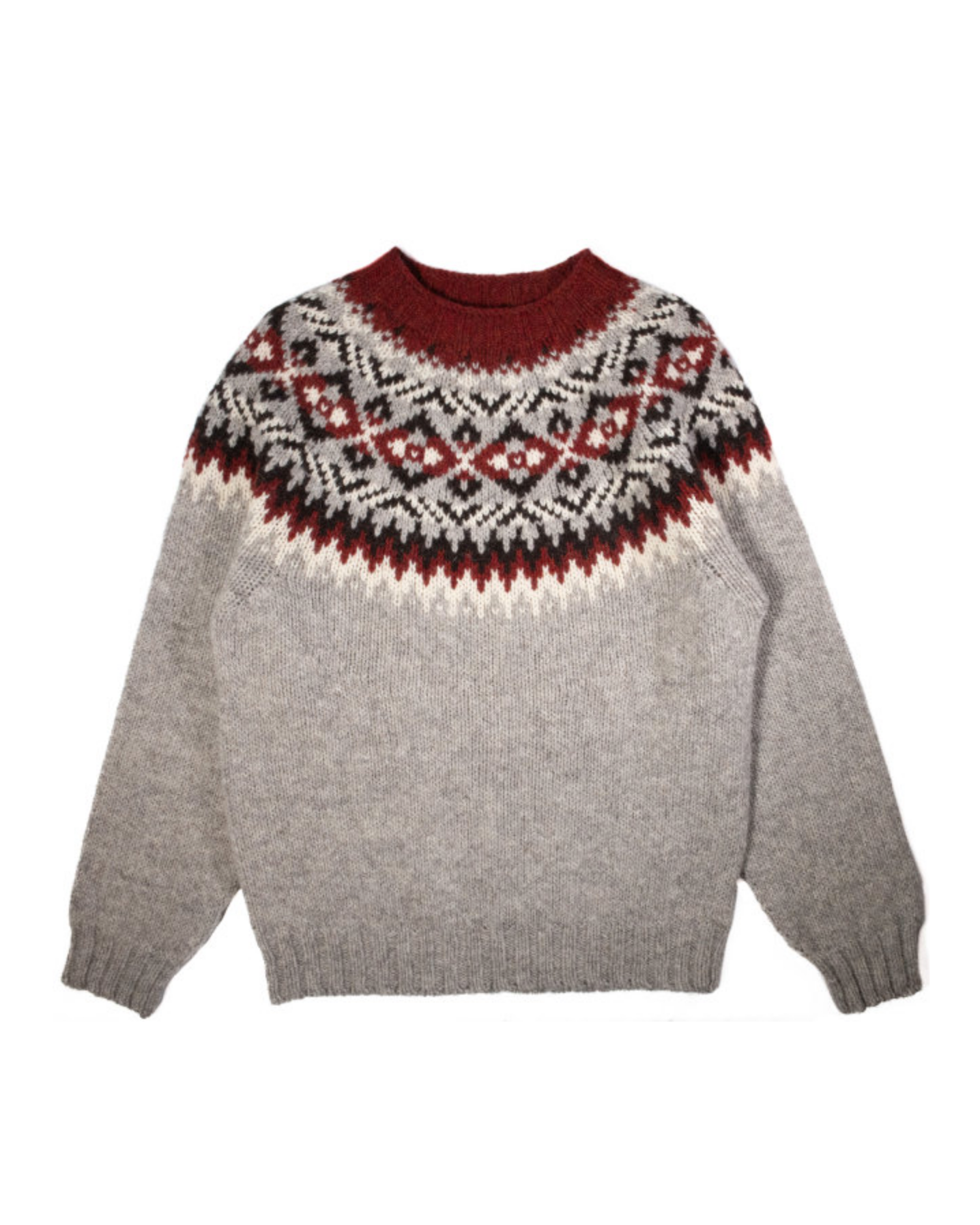 Fairisle Yoke Sweater - Wensleydale