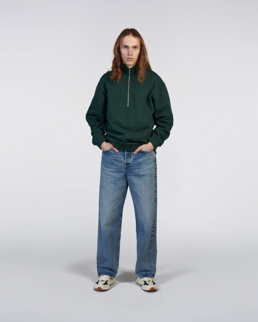 Koji Half Zip Sweat - Green Gables
