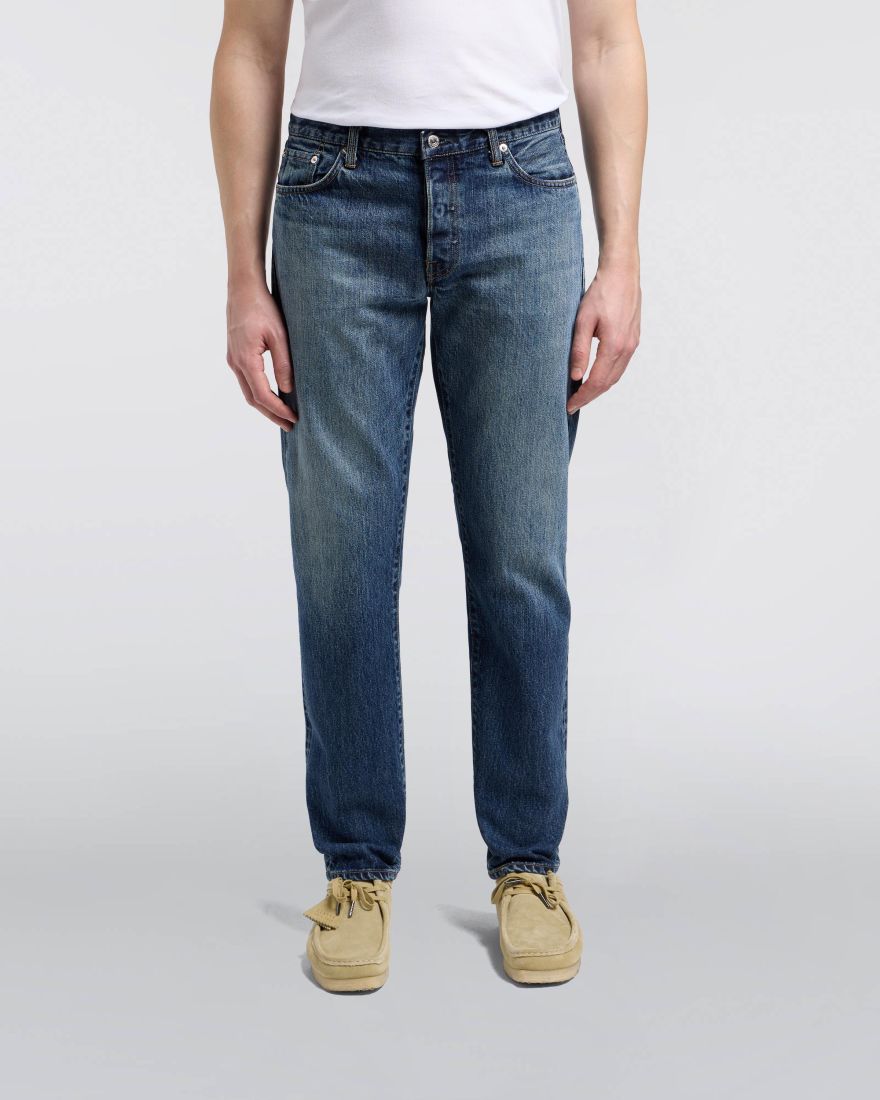 Regular Tapered Kurabo Recycle Denim Red Selvage 14oz - Blue Dark Used