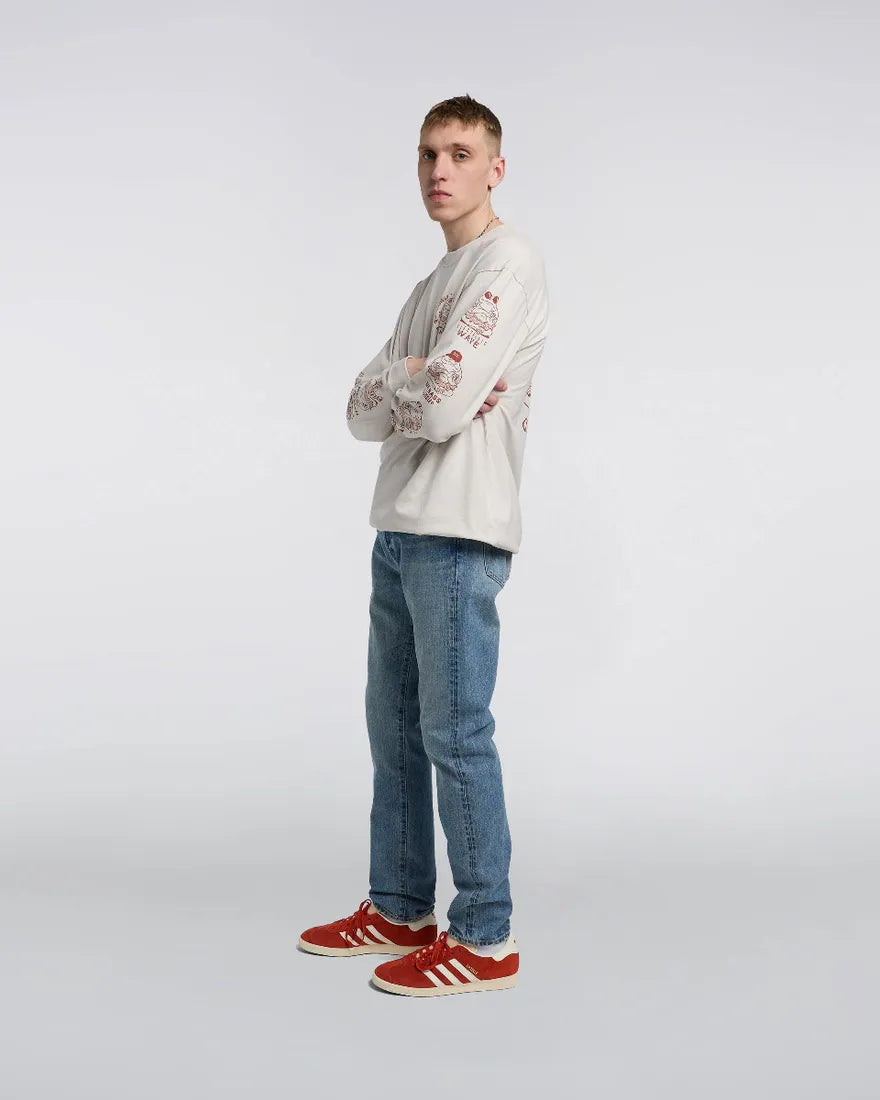 Slim Tapered Jeans - 14 oz Kurabo Recycle Denim, Red Selvage - Blue Light Used