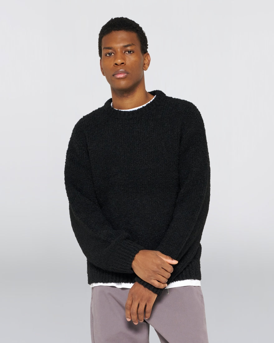 Dun Textured Sweater - Black