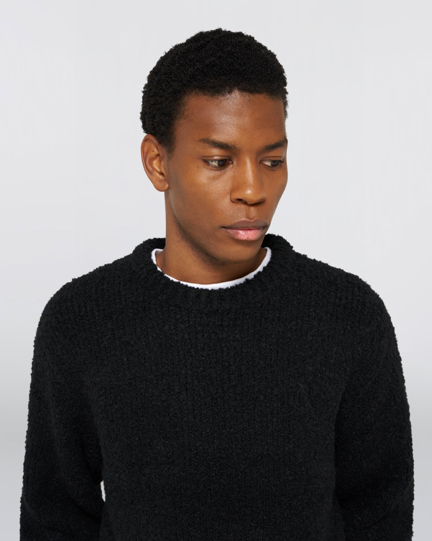 Dun Textured Sweater - Black