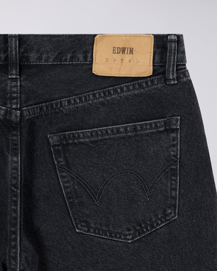 Regular Tapered Kaihara Right Hand Black Denim - Black dark used