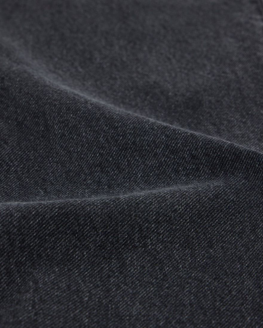 Regular Tapered Kaihara Right Hand Black Denim - Black dark used