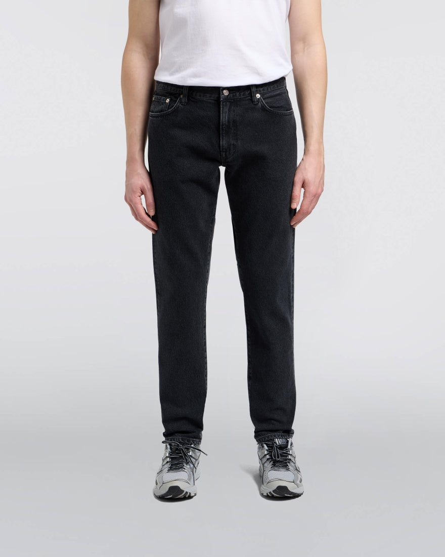 Regular Tapered Kaihara Right Hand Black Denim - Black dark used