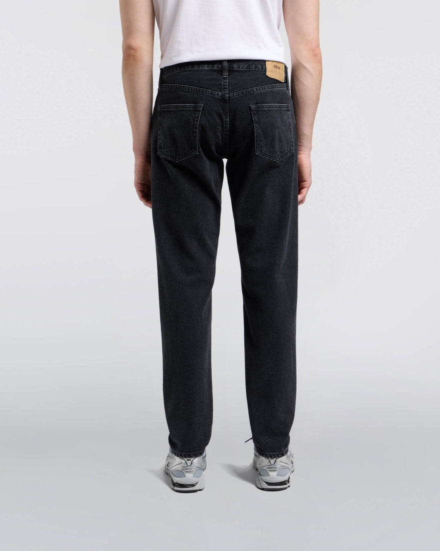 Regular Tapered Kaihara Right Hand Black Denim - Black dark used
