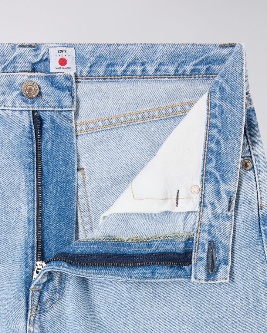 Loose Fit Kaihara Pure Indigo Openend Denim 12.5oz - Blue Light Used