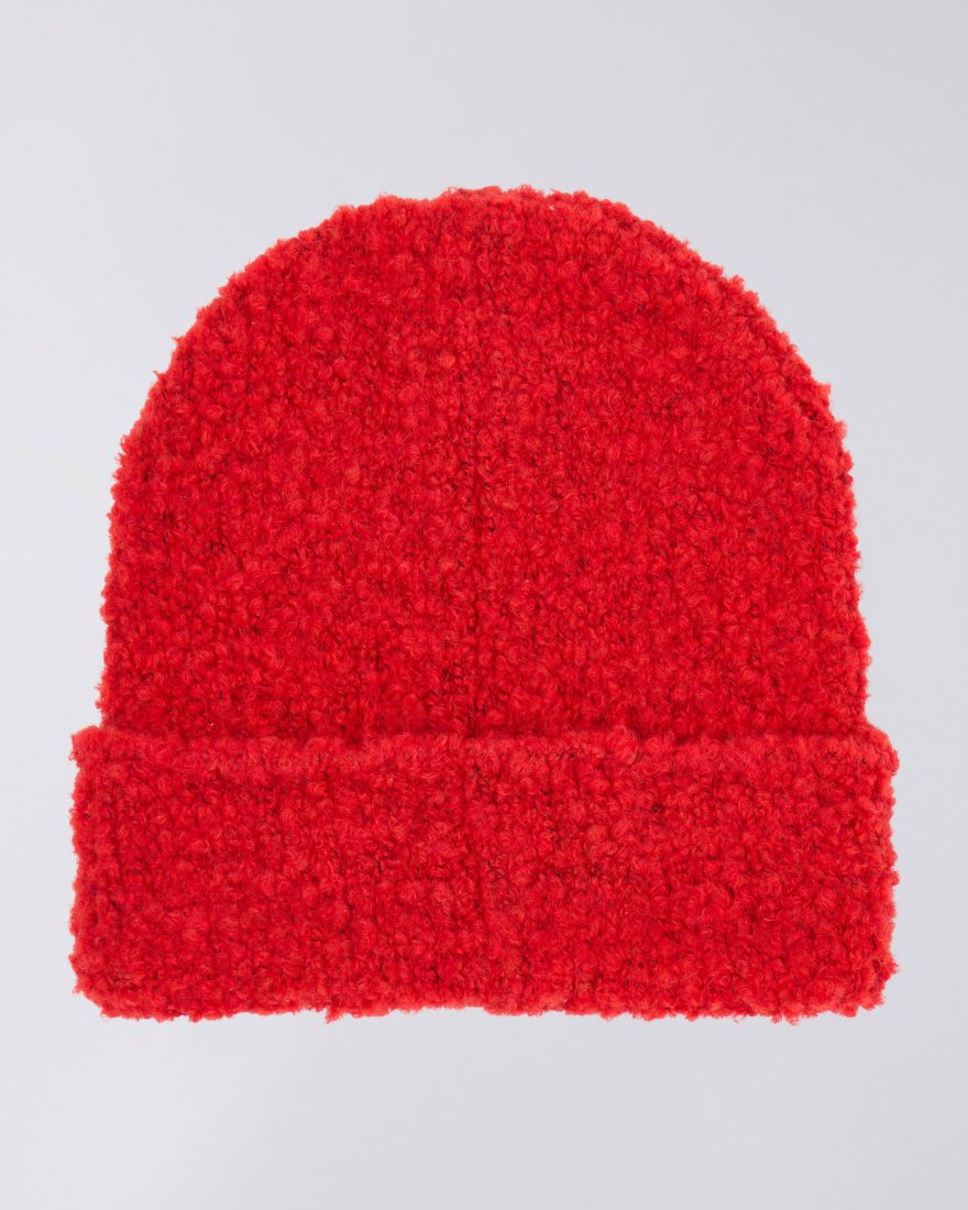 Fuzzy Beanie - Fiery Red