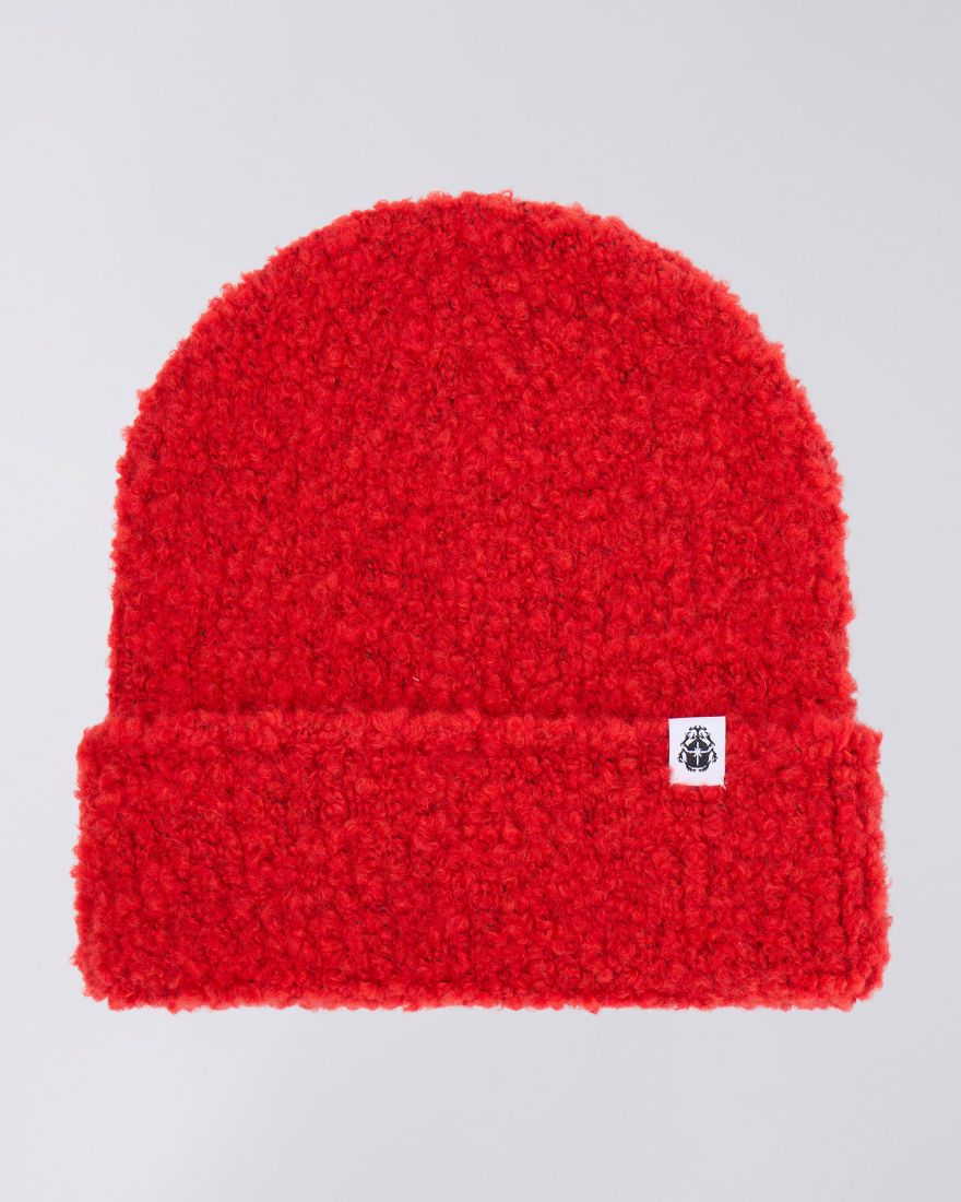 Fuzzy Beanie - Fiery Red