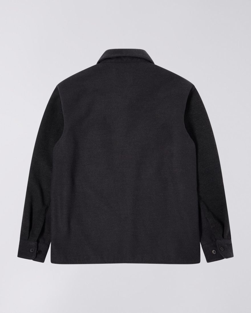 Snug Overshirt LS - Dark Grey Marl