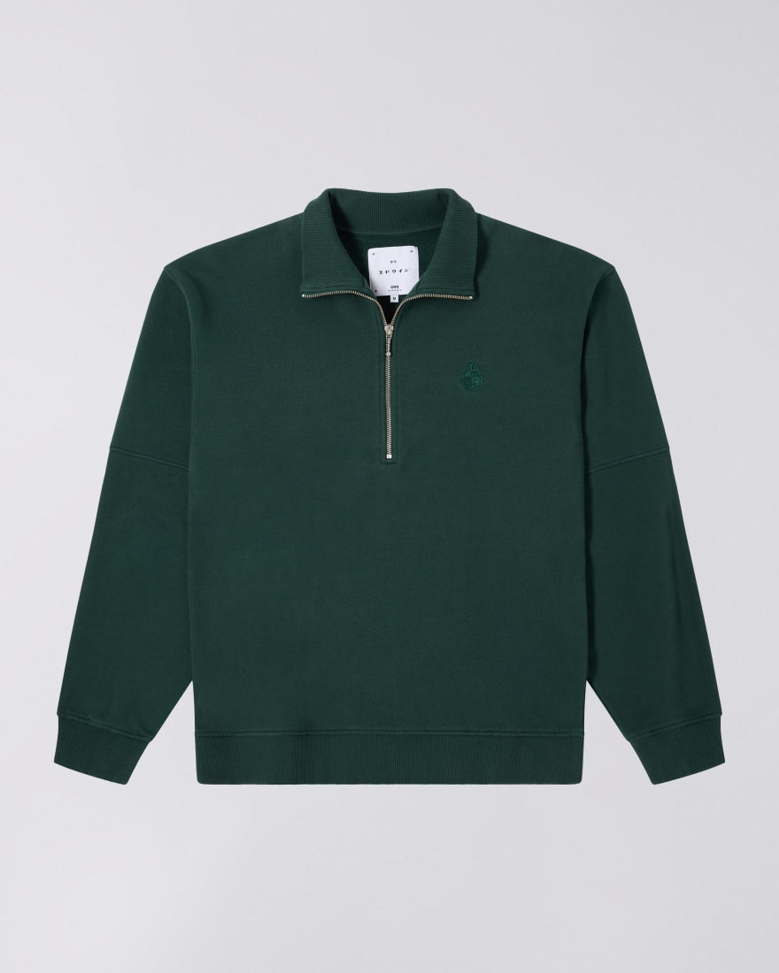 Koji Half Zip Sweat - Green Gables