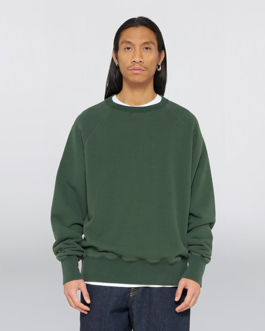 Raglan Sleeve Crew - Green
