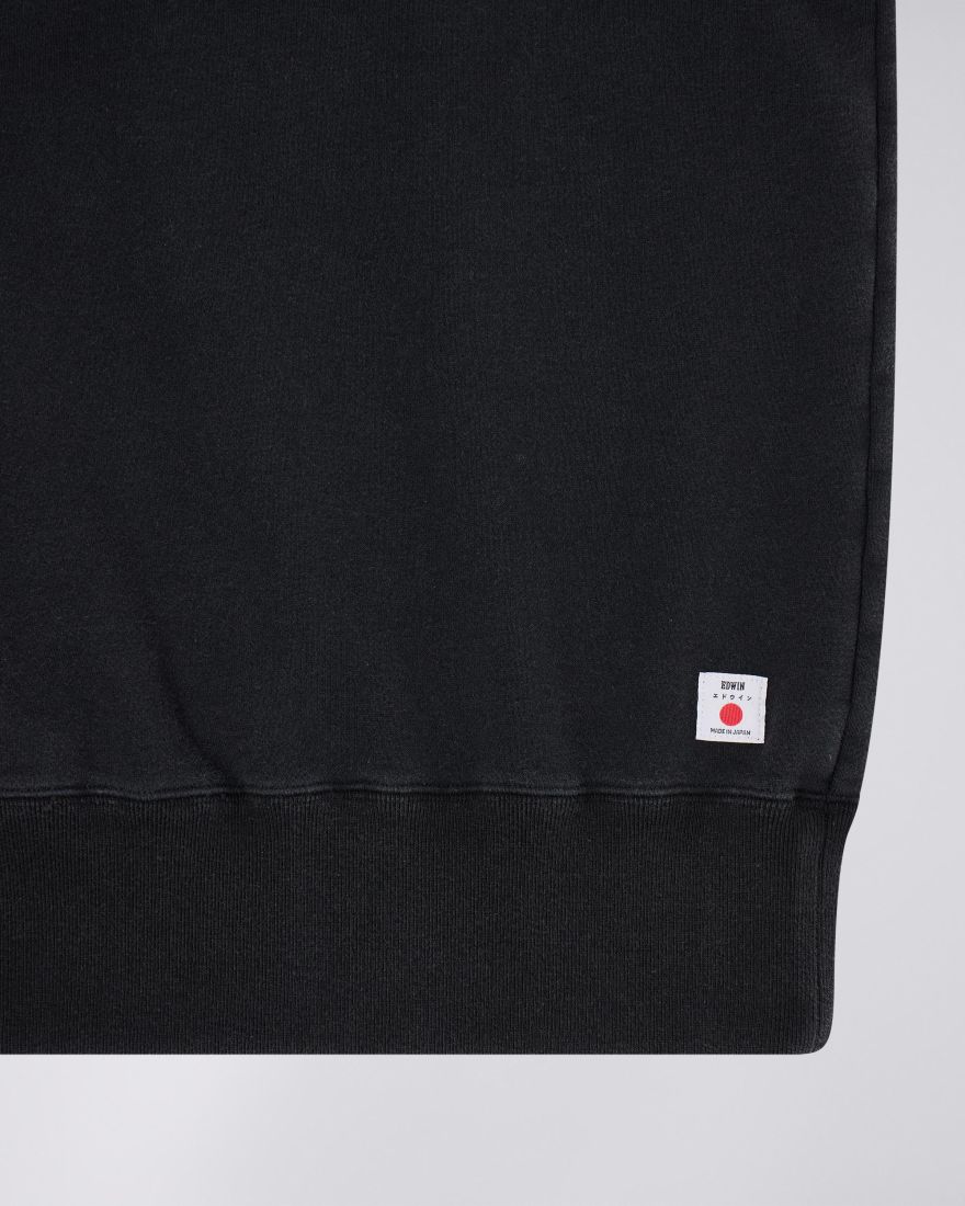 Raglan Sleeve Crew - Black