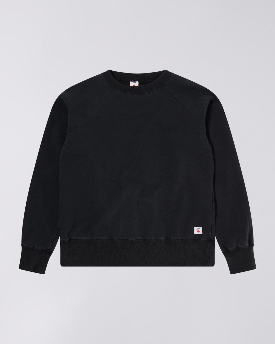 Raglan Sleeve Crew - Black