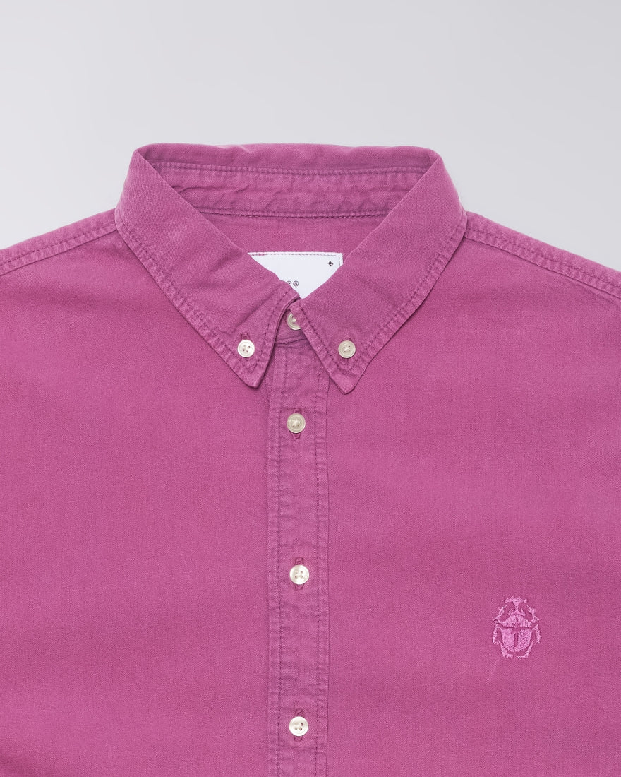 Arlo Shirt LS - Red Plum Overdyed