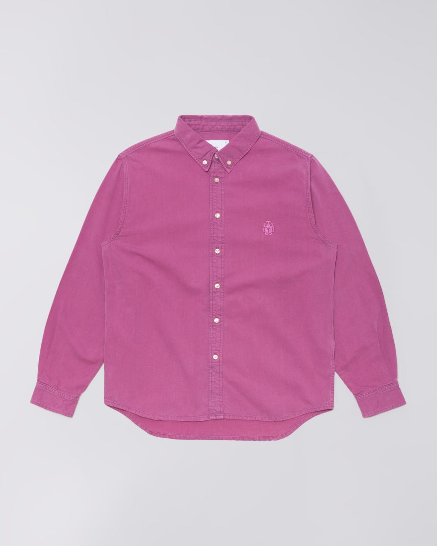 Arlo Shirt LS - Red Plum Overdyed