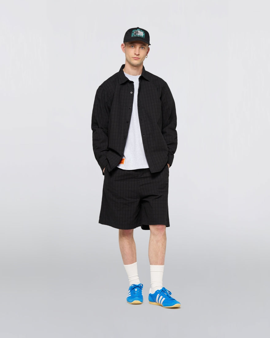 Sebastian Shirt LS - Black Garment Dyed