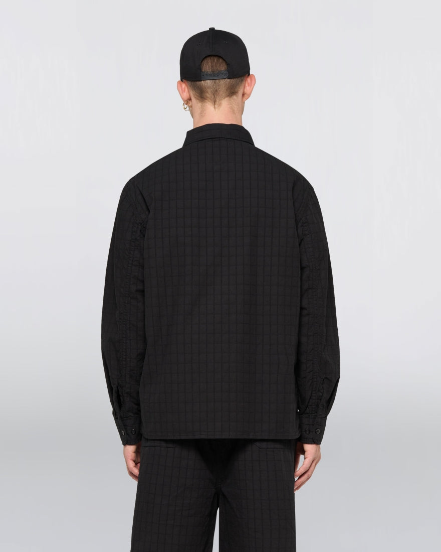 Sebastian Shirt LS - Black Garment Dyed