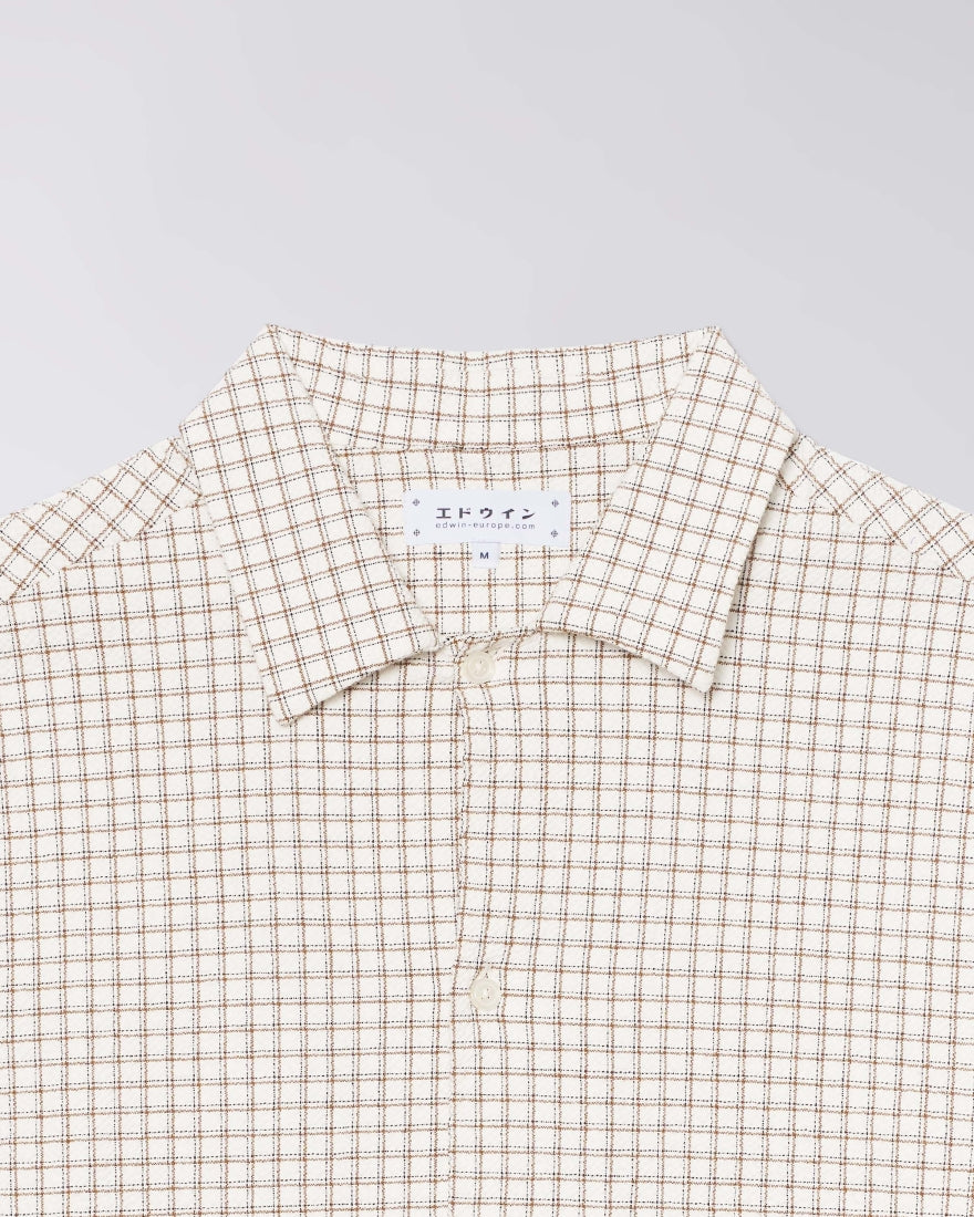 Zed Shirt SS - White/Brown