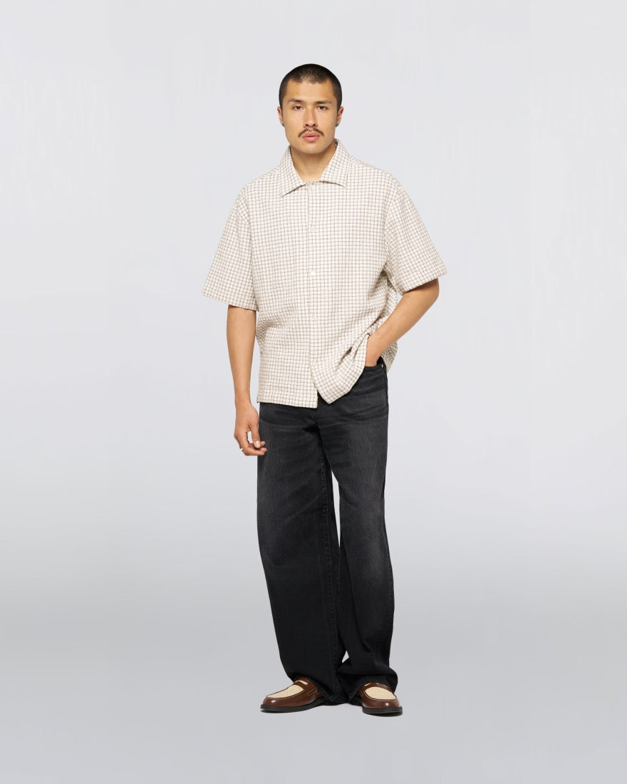 Zed Shirt SS - White/Brown