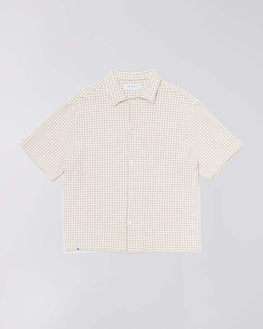 Zed Shirt SS - White/Brown