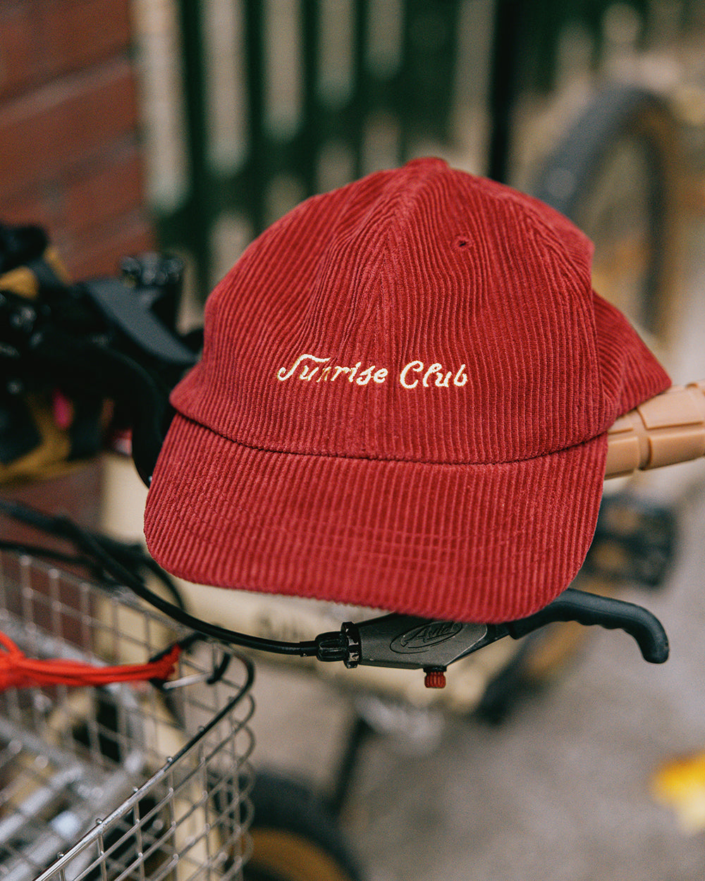 Corduroy Sunrise Club Cap - Red