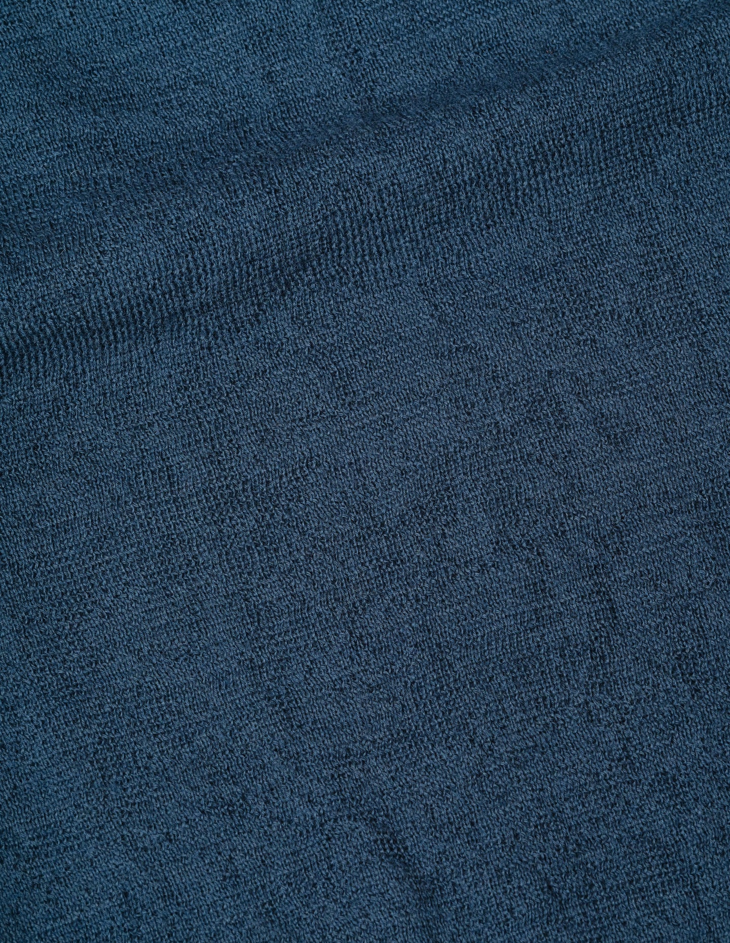 Oversized Knitted Polo Dry Wool - Uniform Blue