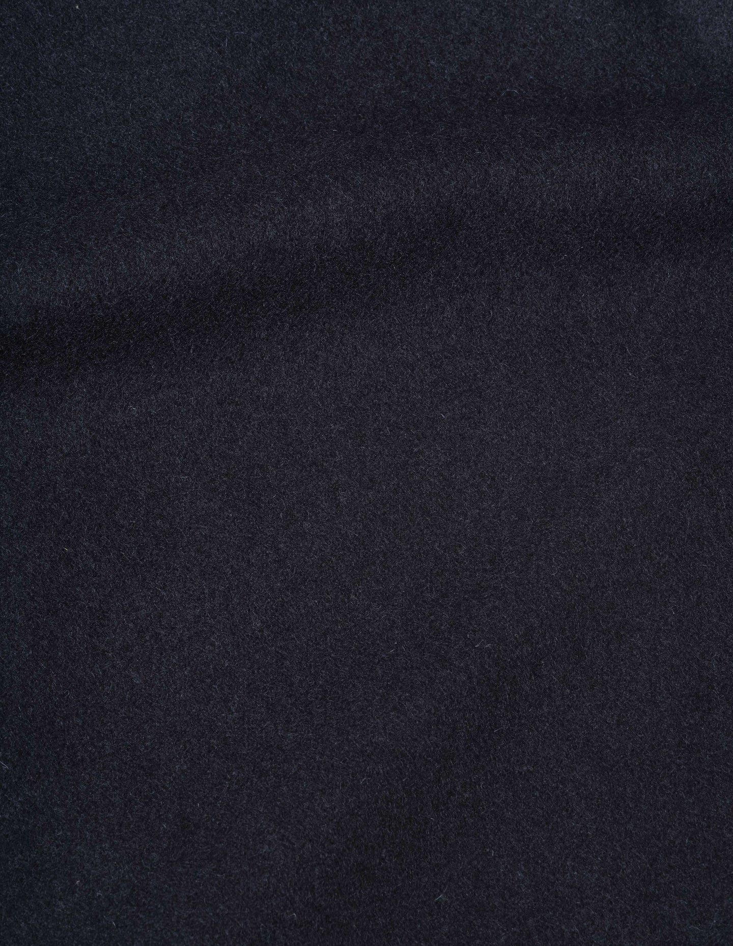 Rib Neck Jacket Course Melton Wool - Ink