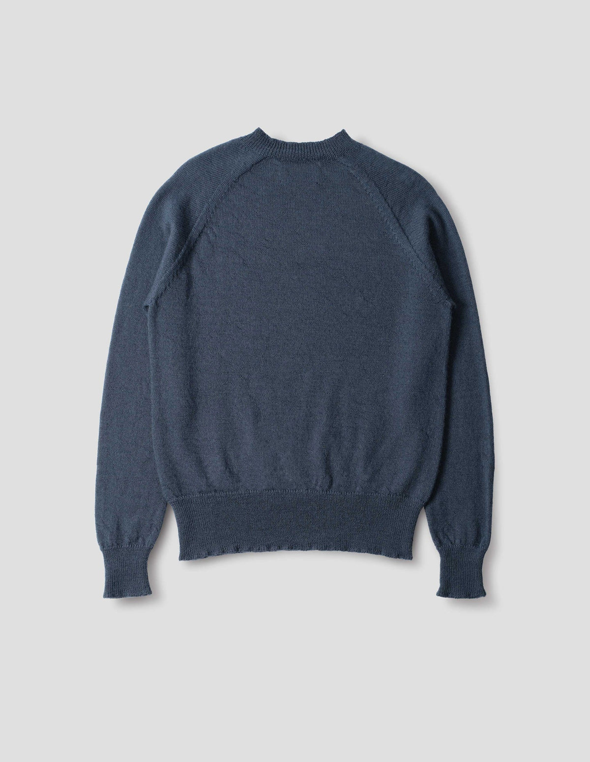 Crew Neck Jumper Virgin Wool - Uniform Blue