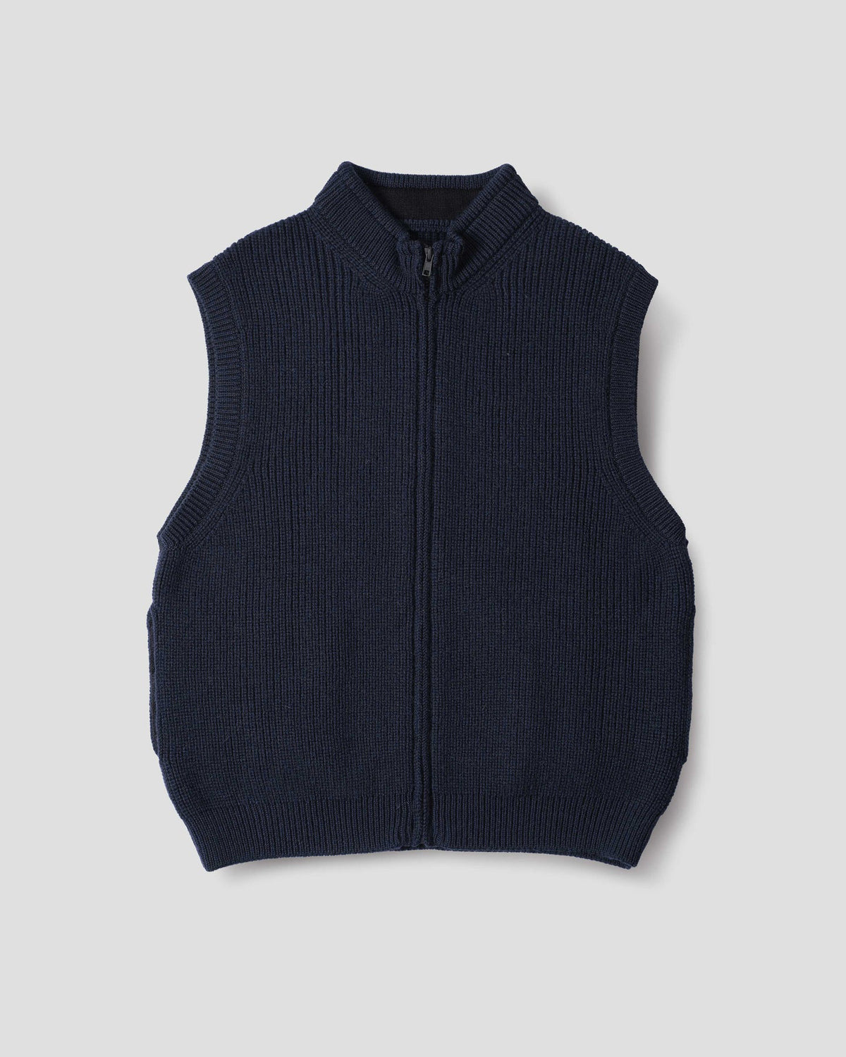 Zip Gilet Dry Merino - Navy