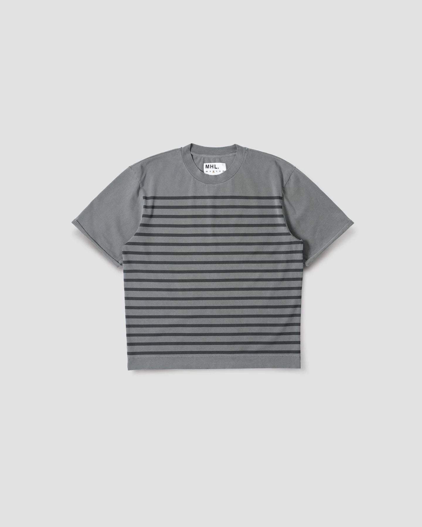 Overdye Stripe T Shirt Lightweight Dry Jersey - Carbon / Black