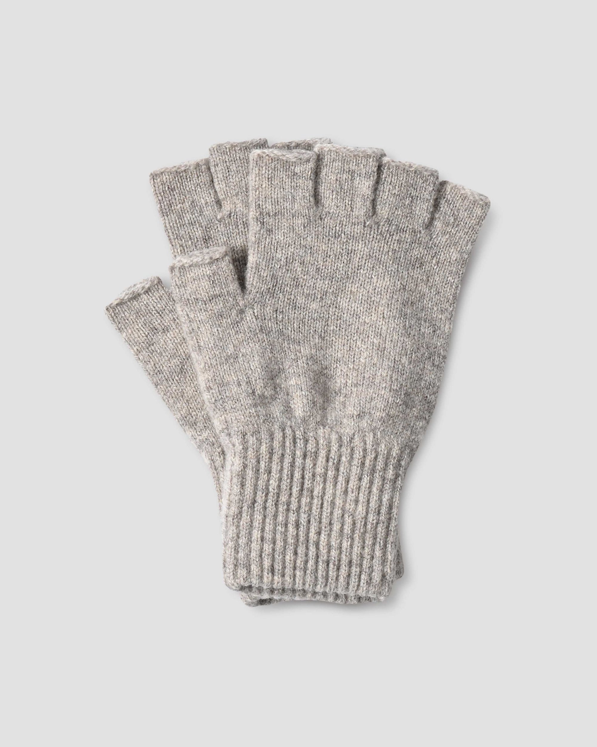 Cut Off Glove Lambswool - Tawny