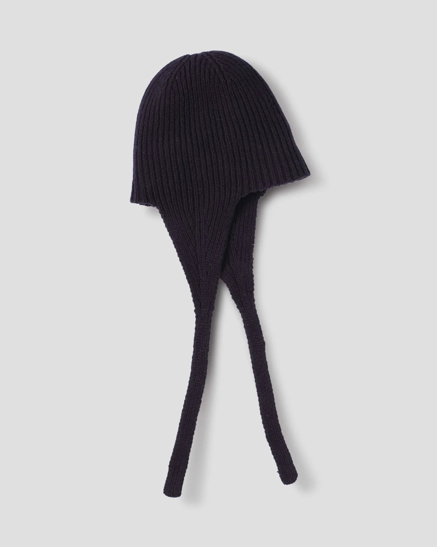 Ear Flap Hat Soft Spun Wool - Navy Blue
