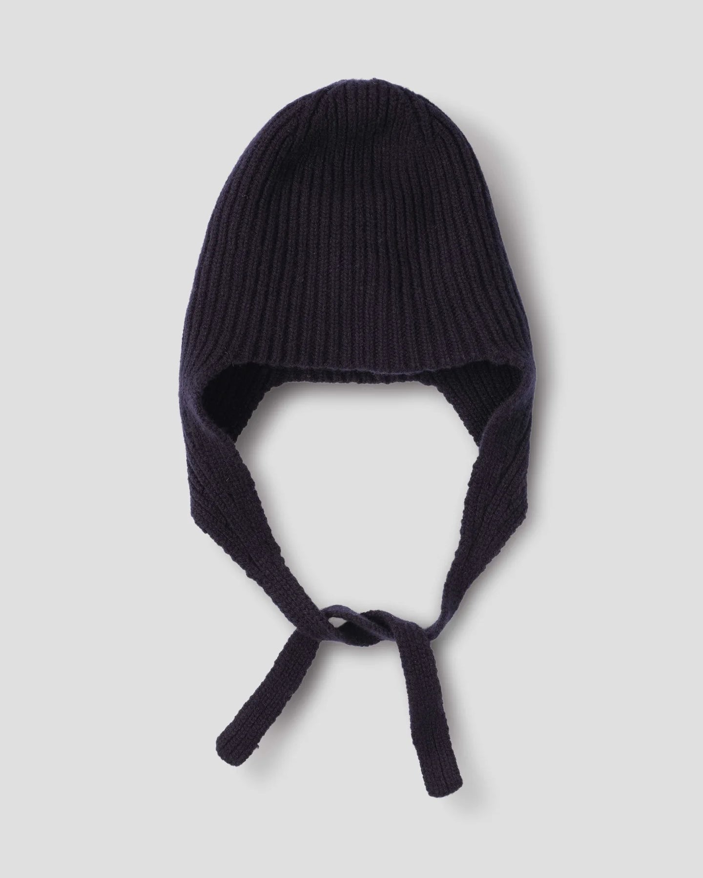 Ear Flap Hat Soft Spun Wool - Navy Blue